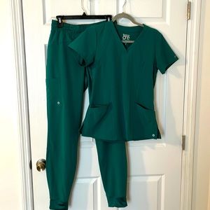 Barco One hunter green scrubs